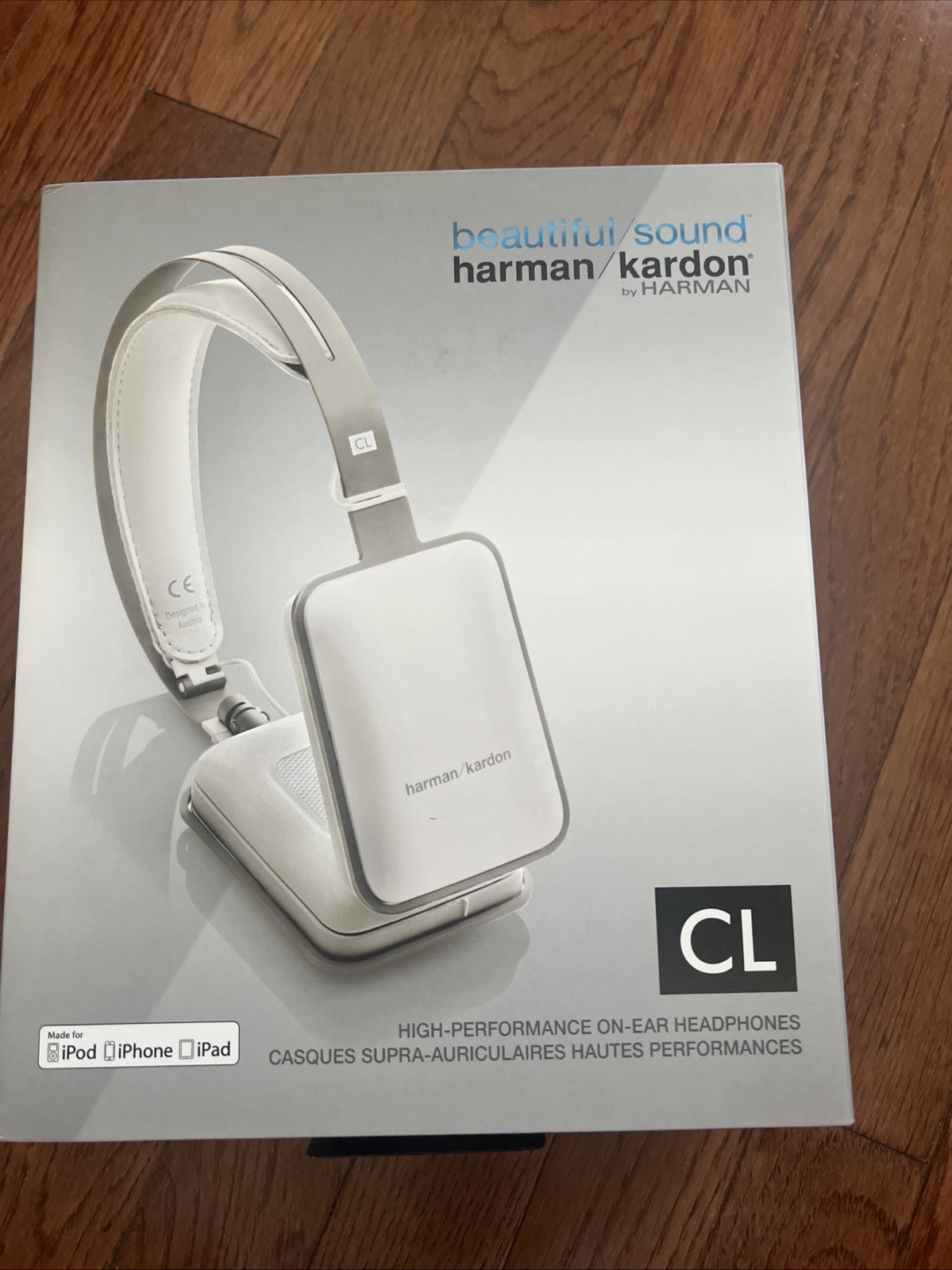 New Sealed harman/kardon CL Headband Headphones, Rare White Color