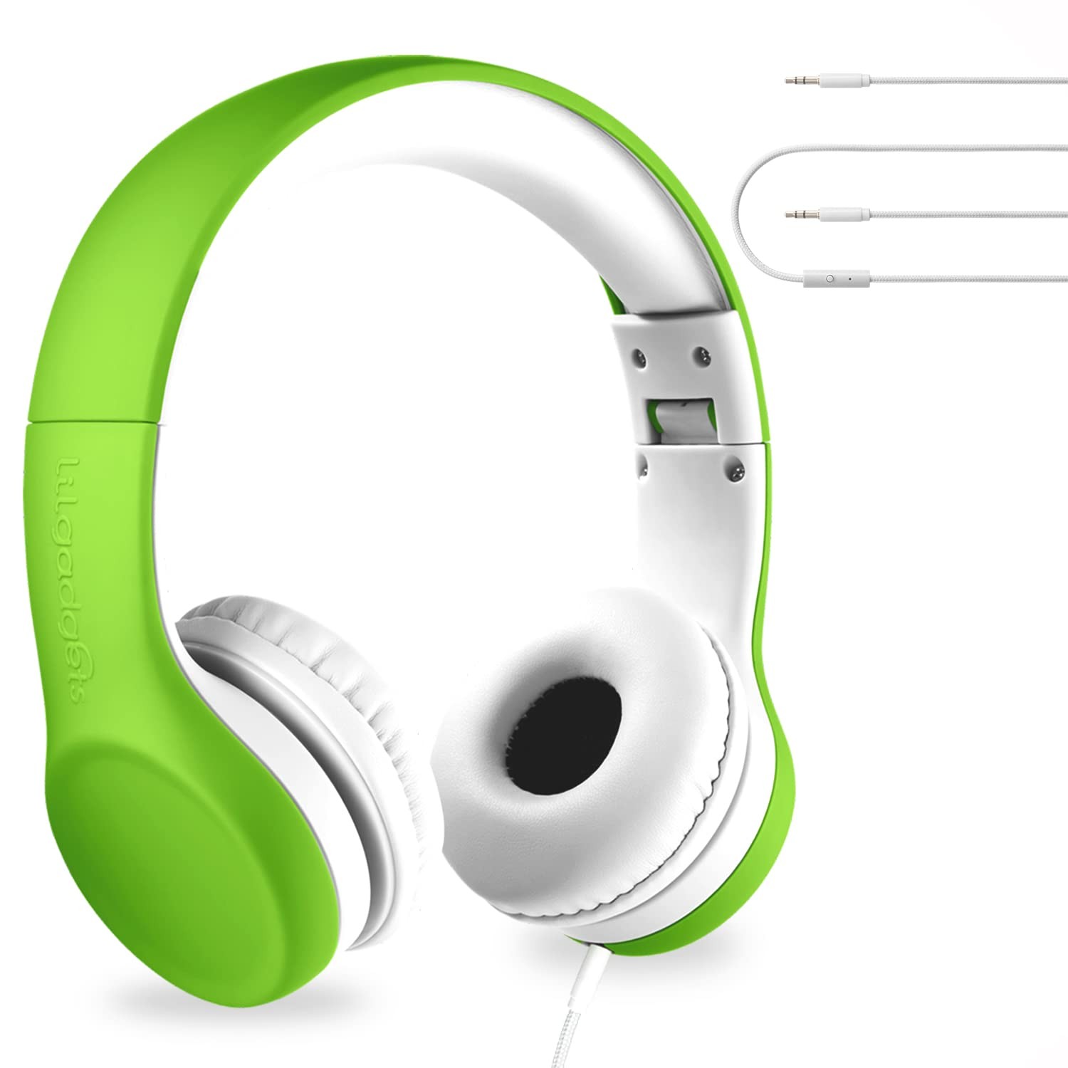 LilGadgets Connect+ Foldable Headphones, Adjustable Fit Soft Touch Padding fo…
