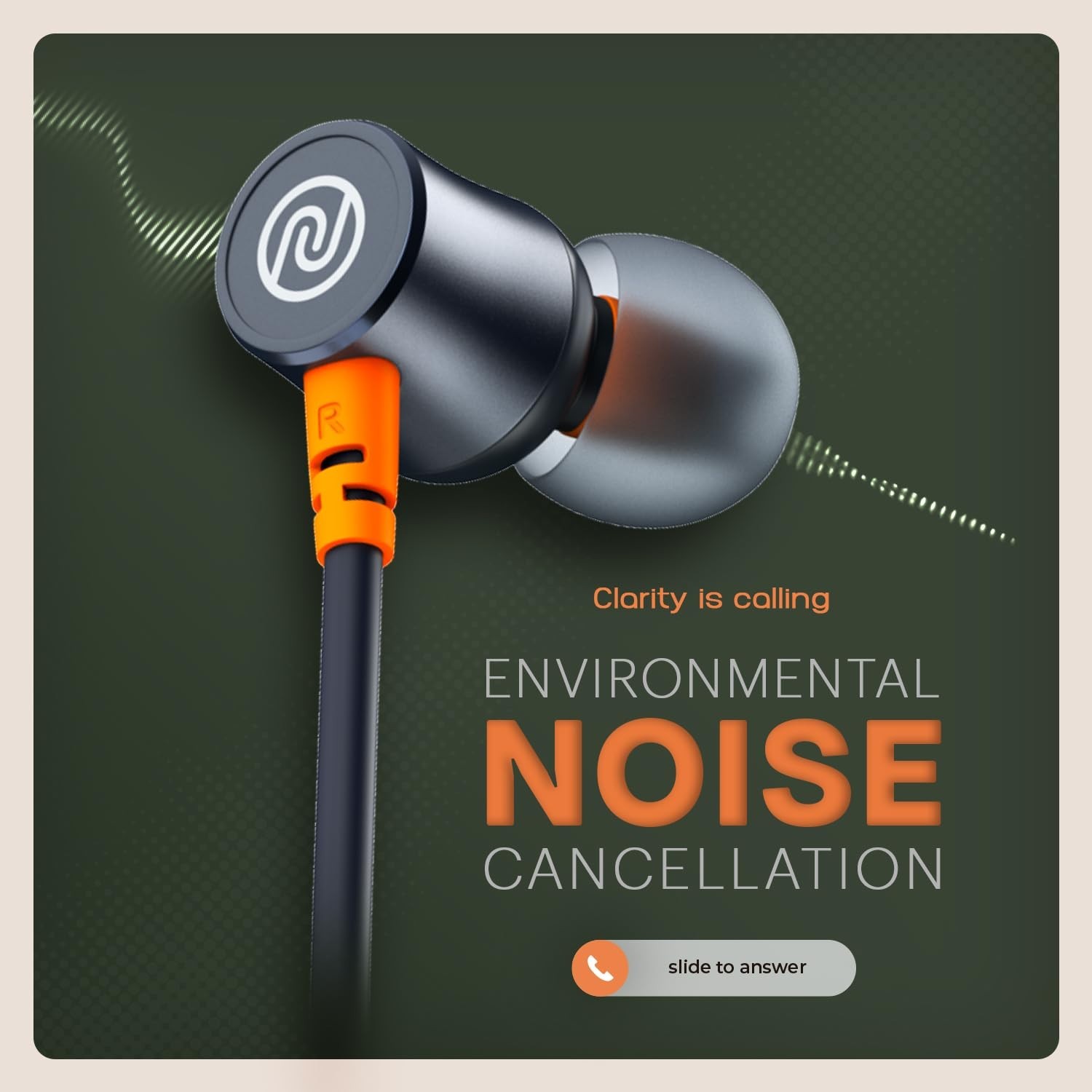 Noise Airwave Bluetooth in Ear Neckband with 50H of Playtime, Midnight Blue