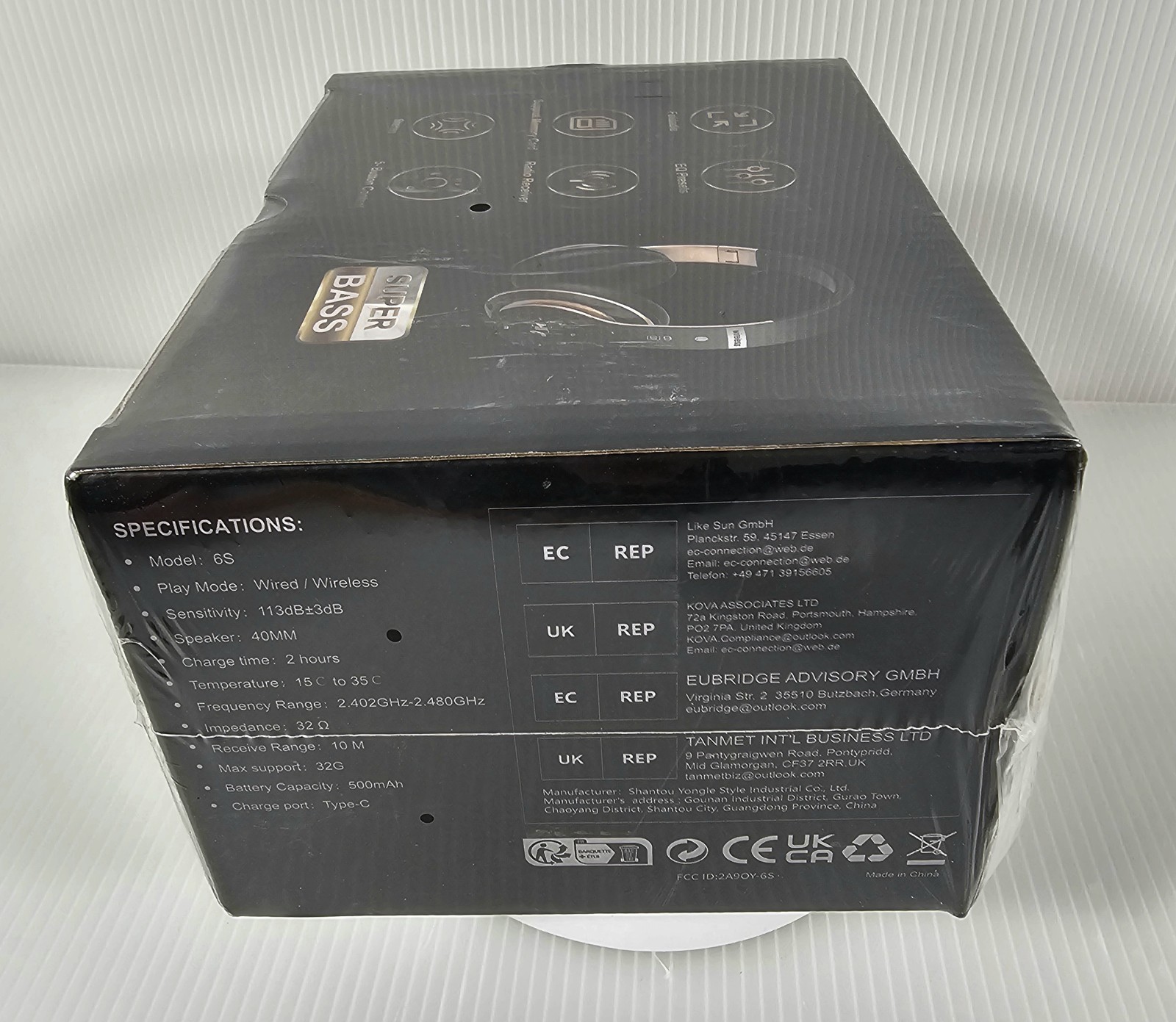 NEW 6S Wireless Bluetooth Headphones Earphones Headset, Super Bass