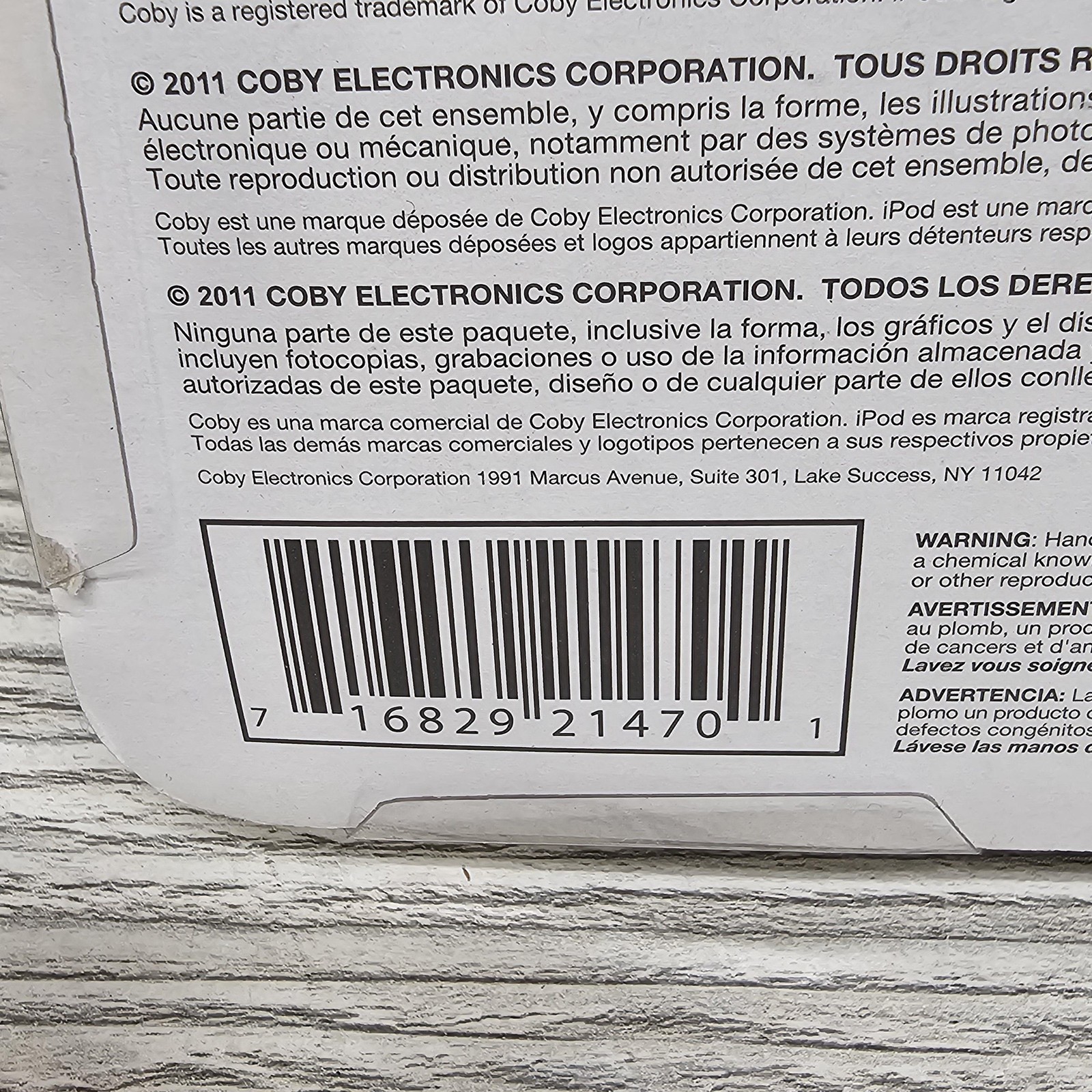 Coby CVH47 On Ear Headphones Lot of 6 Lightweight 3.5mm L-Shape Plug Stereo