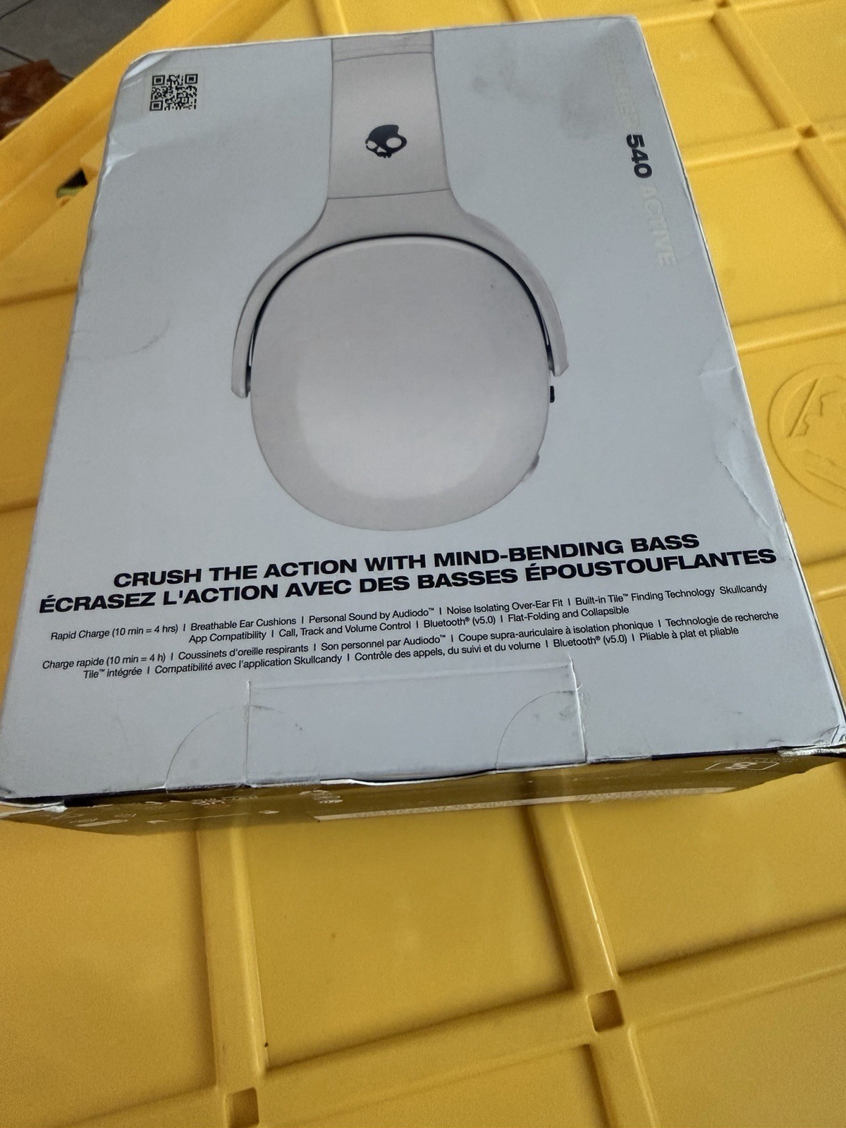 Skullcandy Crusher 540 Active Wireless Over-Ear Headphones Concrete Gray SEALED