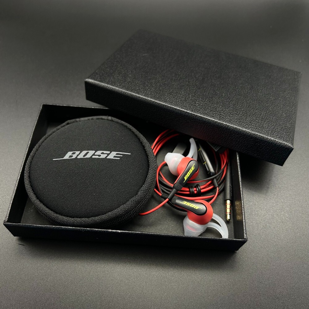 Bose SoundSport Wired 3.5mm Jack Earbuds In-ear Headphones Earbuds-Red-Gift