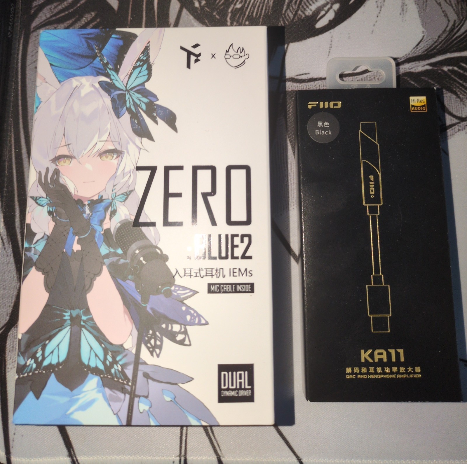 Truthear x Crinacle Zero Blue 2 IEMs W/ Fiio KA11 Dac Amplifier