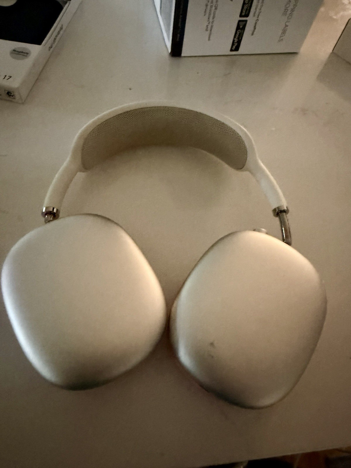 Apple AirPods Max Starlight Headphones Genuine w/ Smart Case + Extras
