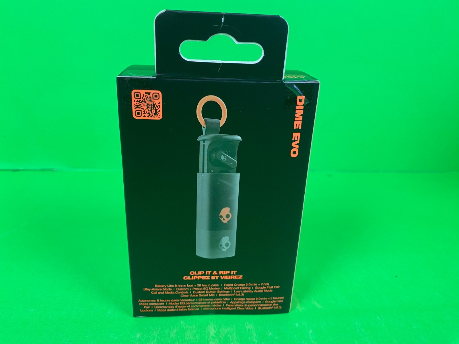 L@@K BRAND NEW SEALED SKULLCANDY DIME EVO EARBUDS 36HR BLACK WATER RESISTANT