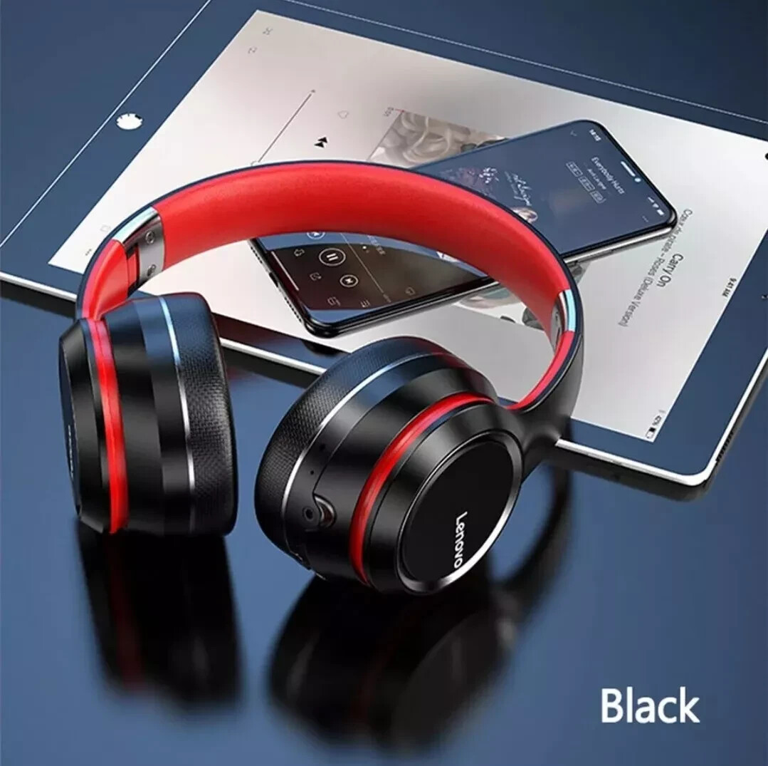 Lenovo: HD200 – Wireless Bluetooth 5.1 Over Ear Headphones (New)