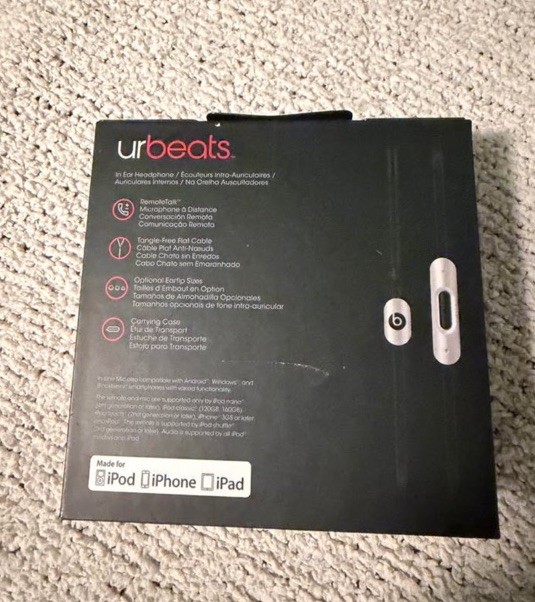 Beats by Dr. Dre urBeats Wired In-Ear Earbuds w/ Mic & In-Line Control White