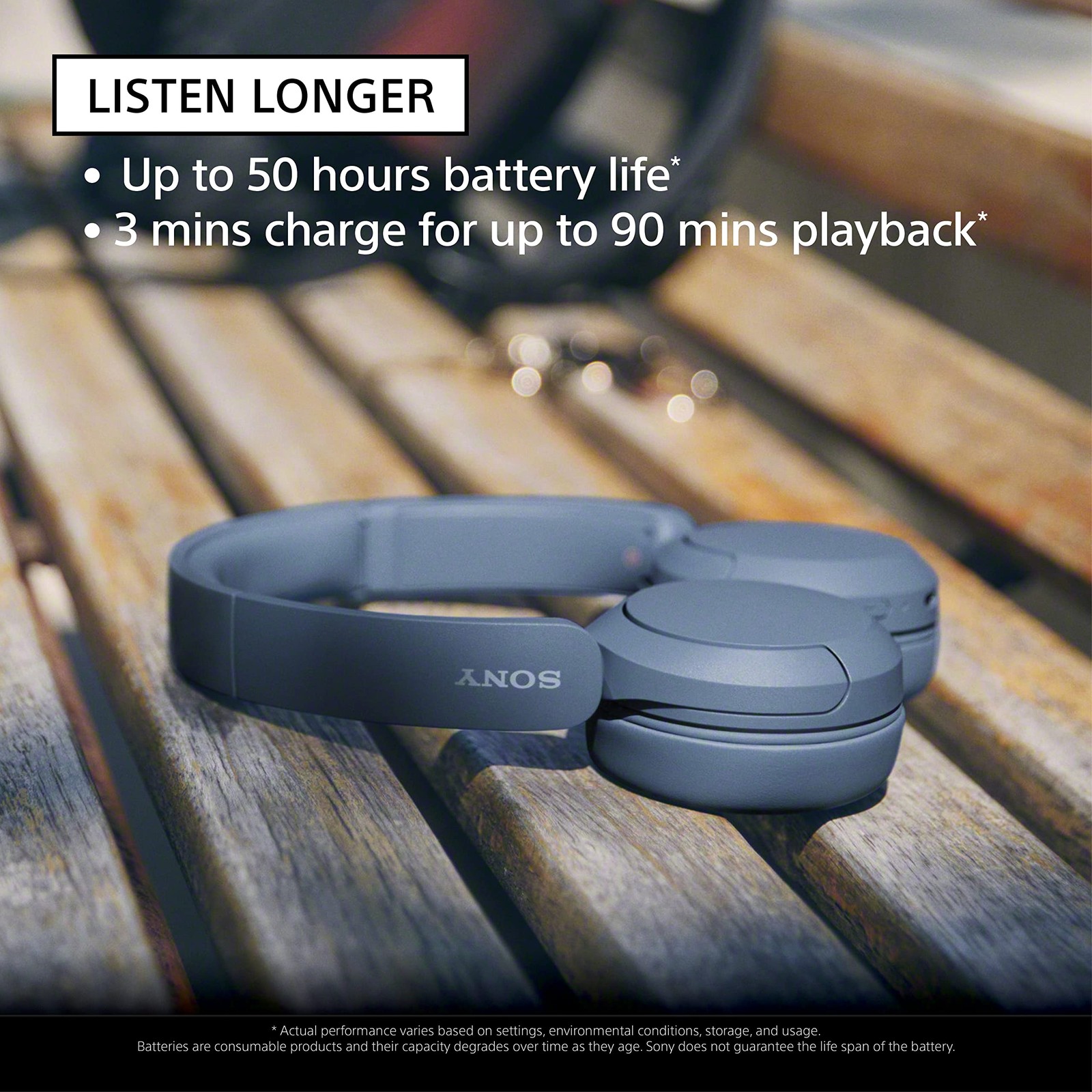 WH CH520 Wireless Headphones Bluetooth On Ear Headset with Microphone and up to