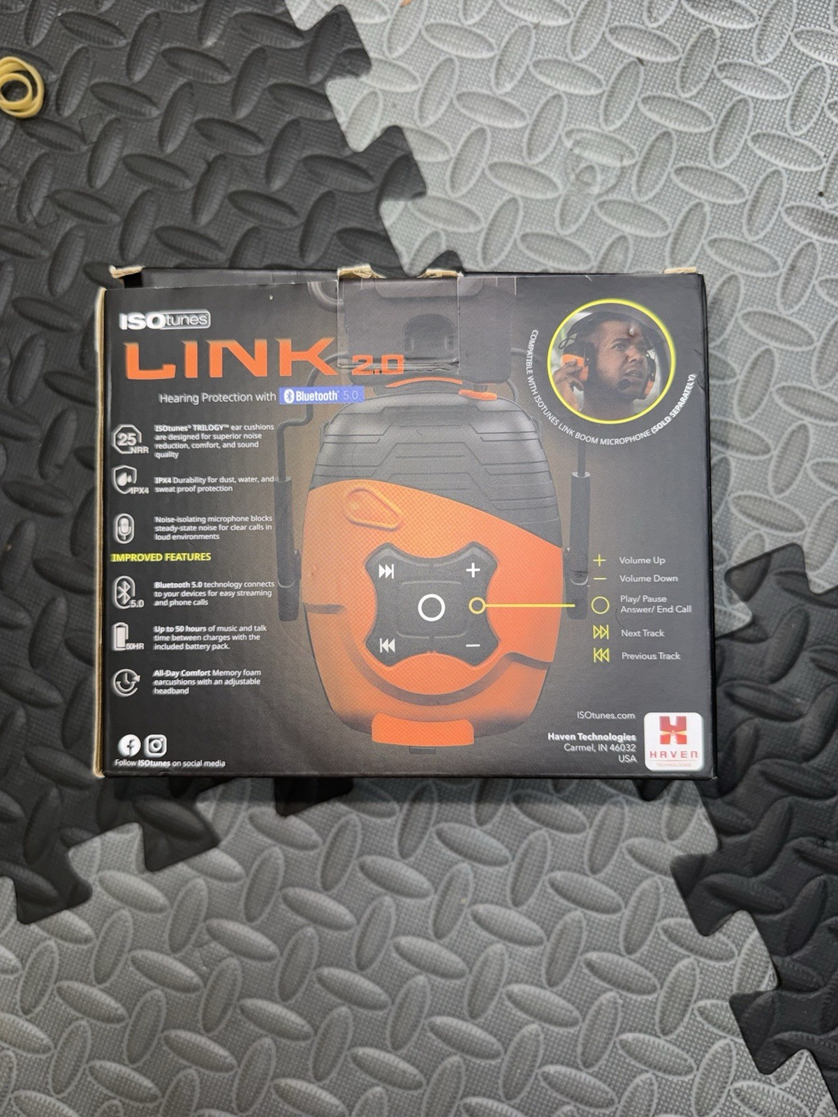 ISOtunes LINK Bluetooth Earmuff – Ear Protection Headphones for Work