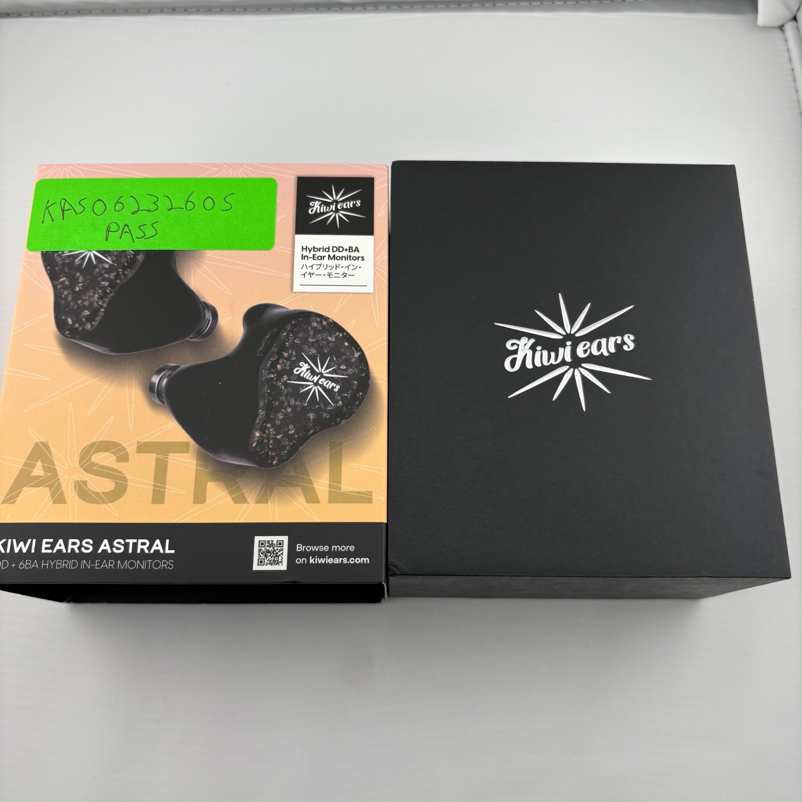 Kiwi ears Astral 1DD+6BA in-ear monitor IEM inspected, tested, free shipping