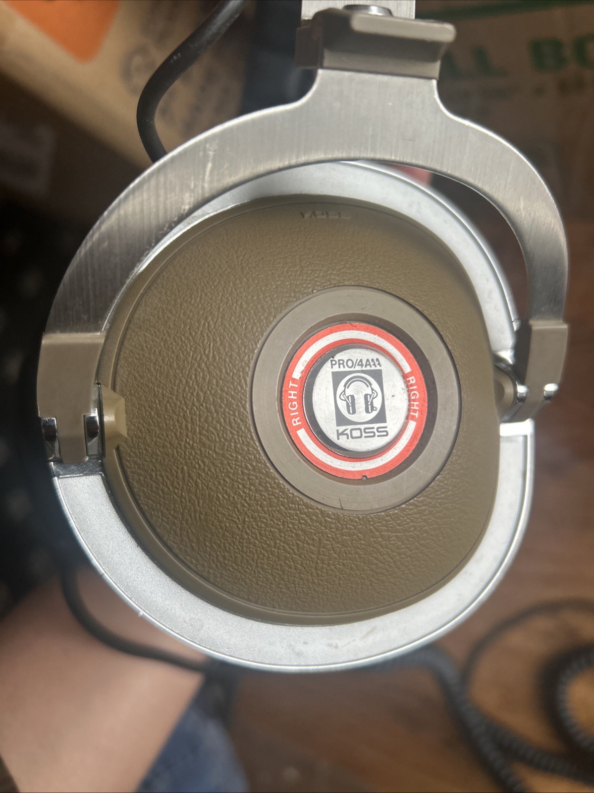Koss Pro 4AAA Stereo Headphones Vintage Made in USA Wired Only Left Side Sound