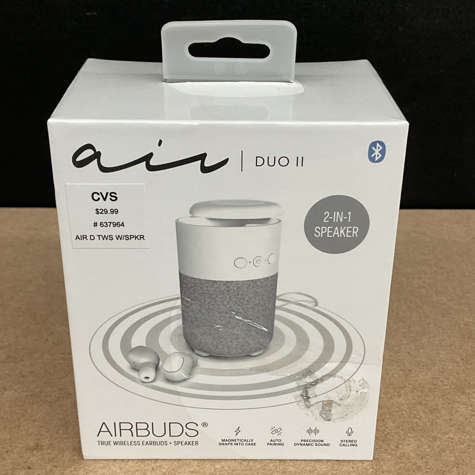 Air Duo II Magnetic Airbuds, True Wireless Earbuds w/Bluetooth 2-IN-1 Speaker