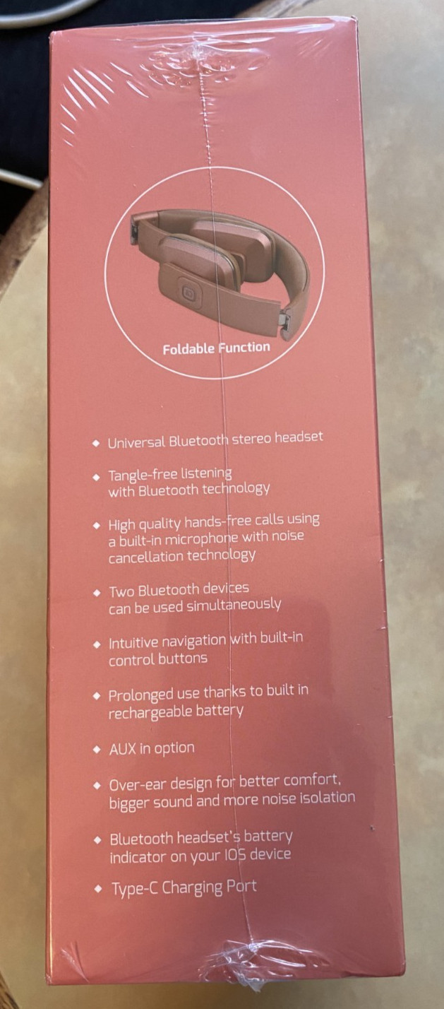 AI PRO 200 PLUS BLUETOOTH STEREO HEADSET HEADPHONES NEW SEALED ROSE