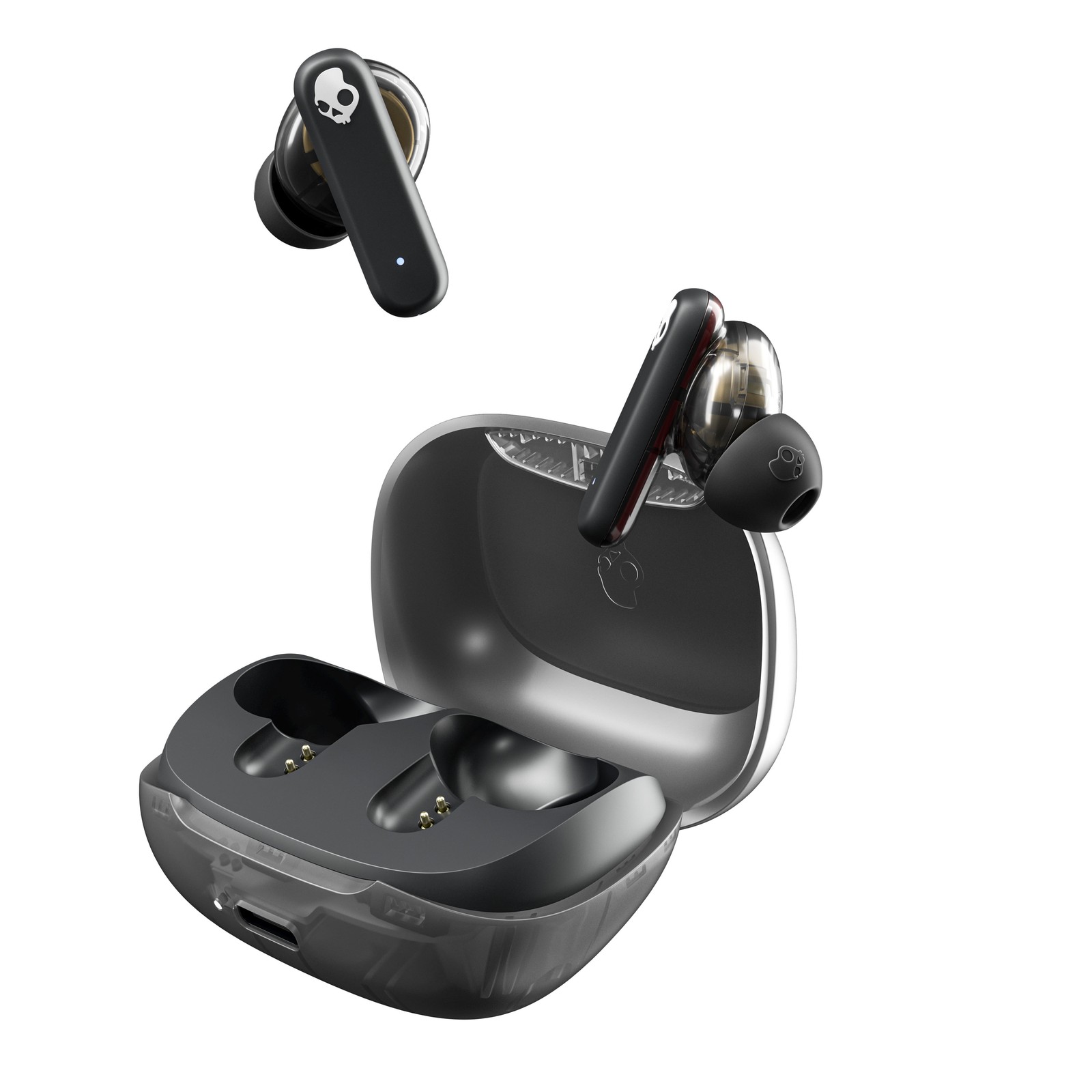 Skullcandy Smokin’ Buds XT True Wireless in-Ear Earbuds, Midnight Smoke