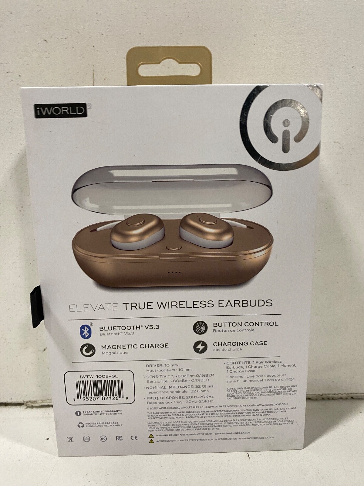 iWorld Elevate True Wireless Earbuds