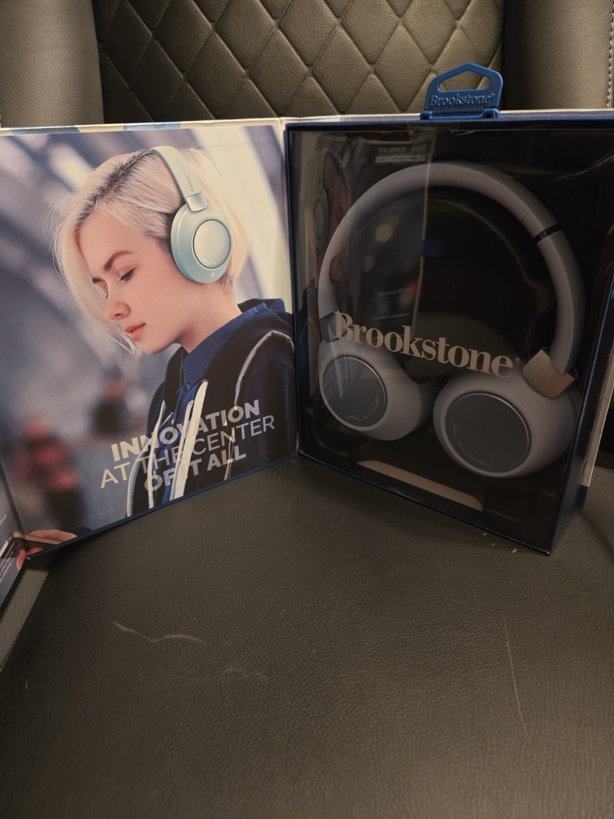 Brookstone Sonic Seclude Active Noise Cancelling Wireless Headphones, Bluetooth