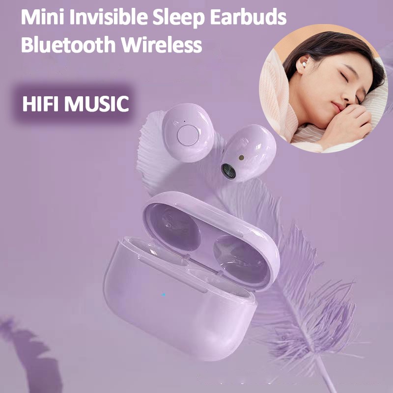 Mini Invisible Sleep Earbuds for iPhone 17/16/15/14/13/12/11 Bluetooth Earphones