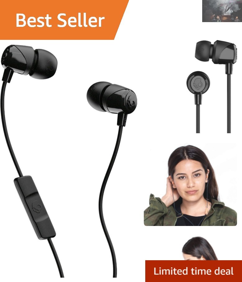 Lightweight Jib Wired Earbuds: Noise Isolation, 3.5mm AUX & Ergonomic Design