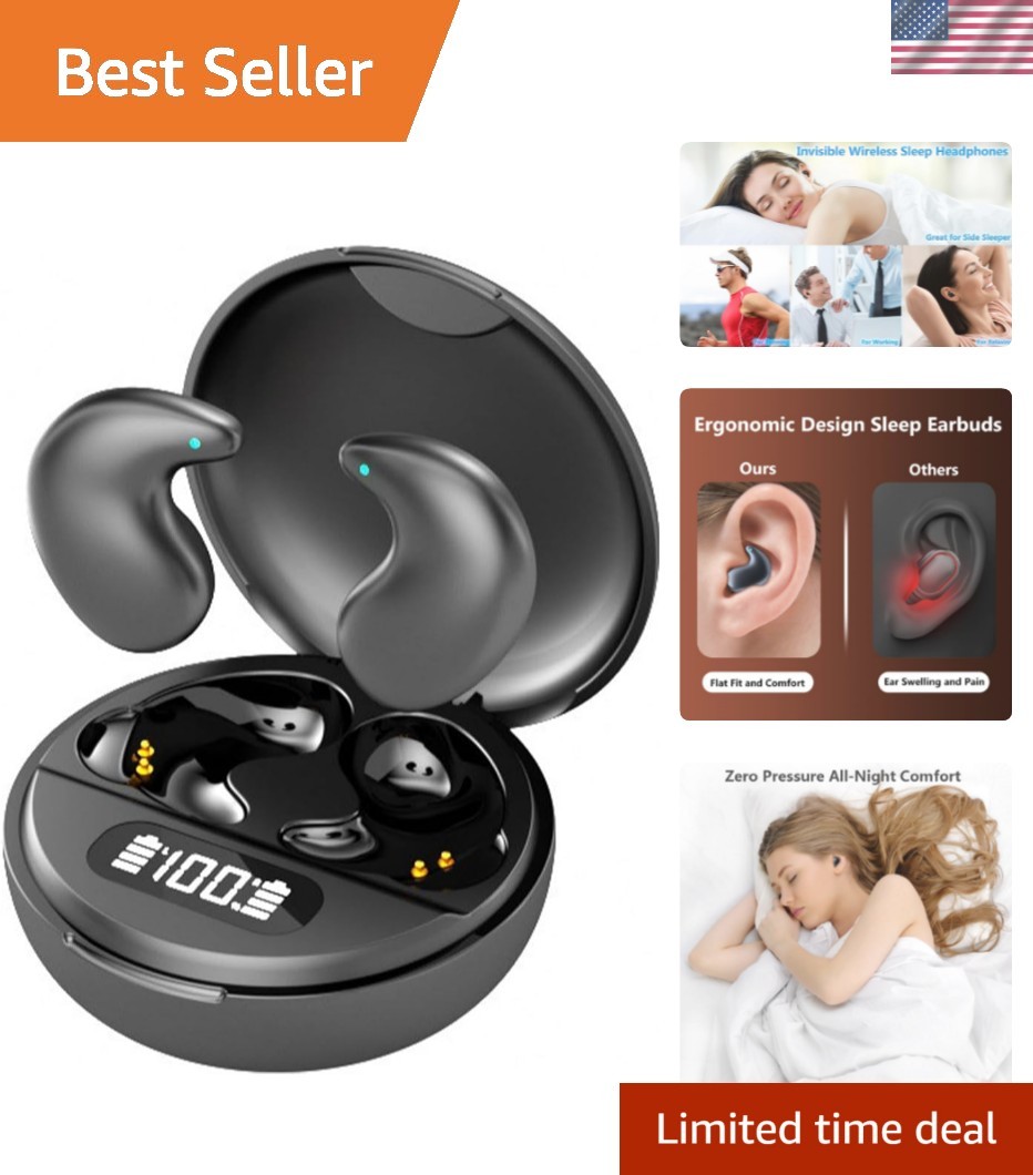 Ultra-Lightweight Wireless Earbuds – Perfect for Sleeping, Sports, and Daily Use