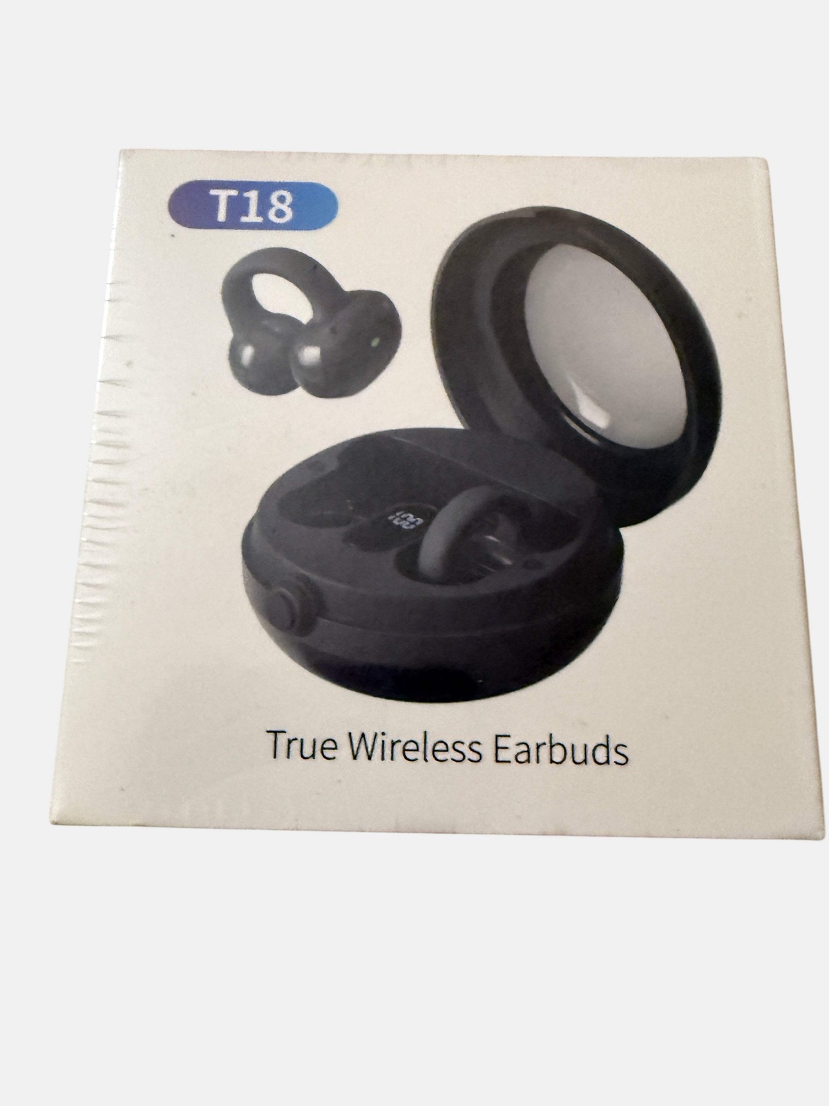 T18 True Wireless Earbuds Bluetooth Ring-Case In-Ear Stereo TWS
