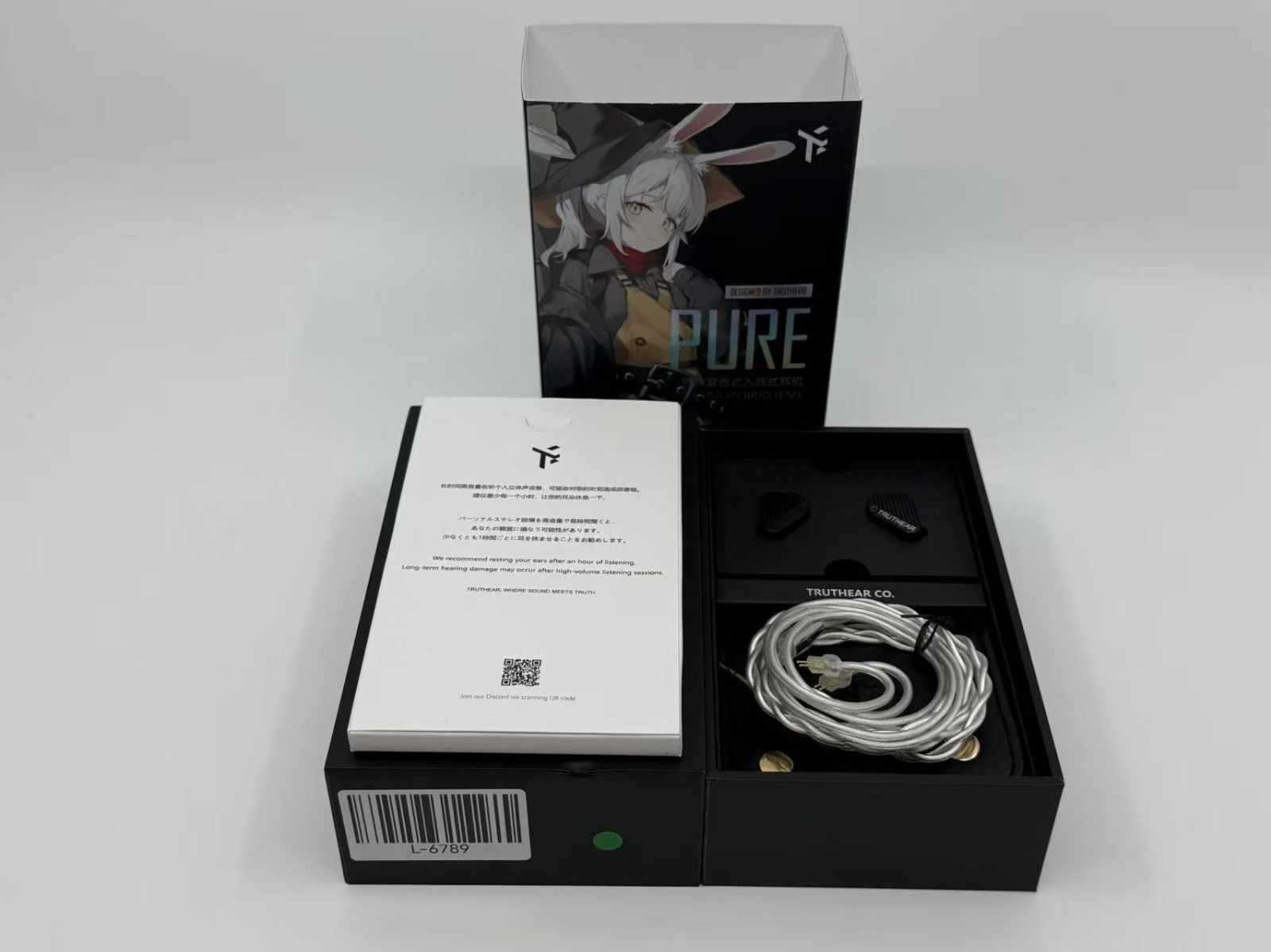 TRUTHEAR Pure 1DD+3BA Hybird Wired in-Ear Earphones 3.5mm Headphones