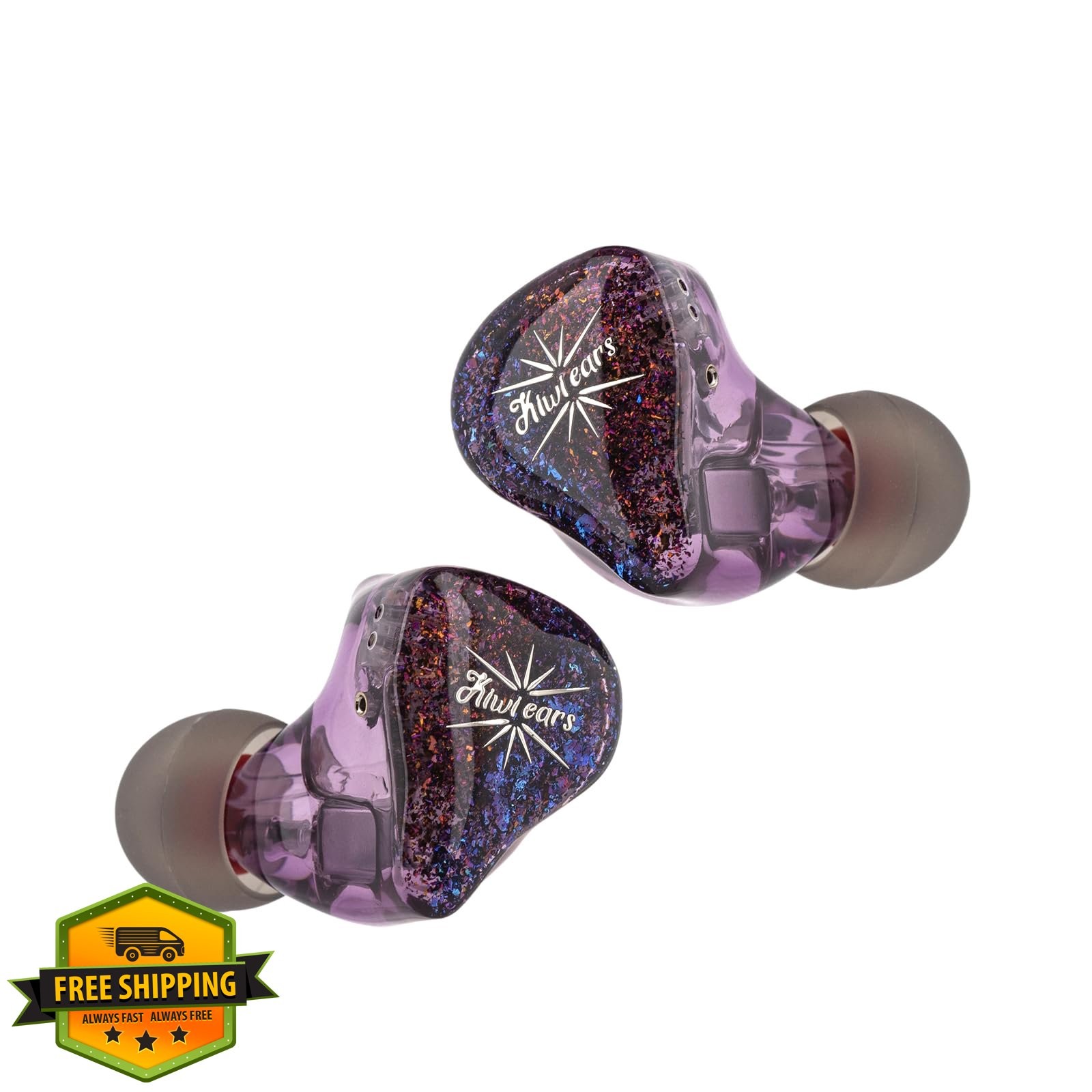 Linsoul Purple 1BA+2DD Hybrid IEM Earbuds
