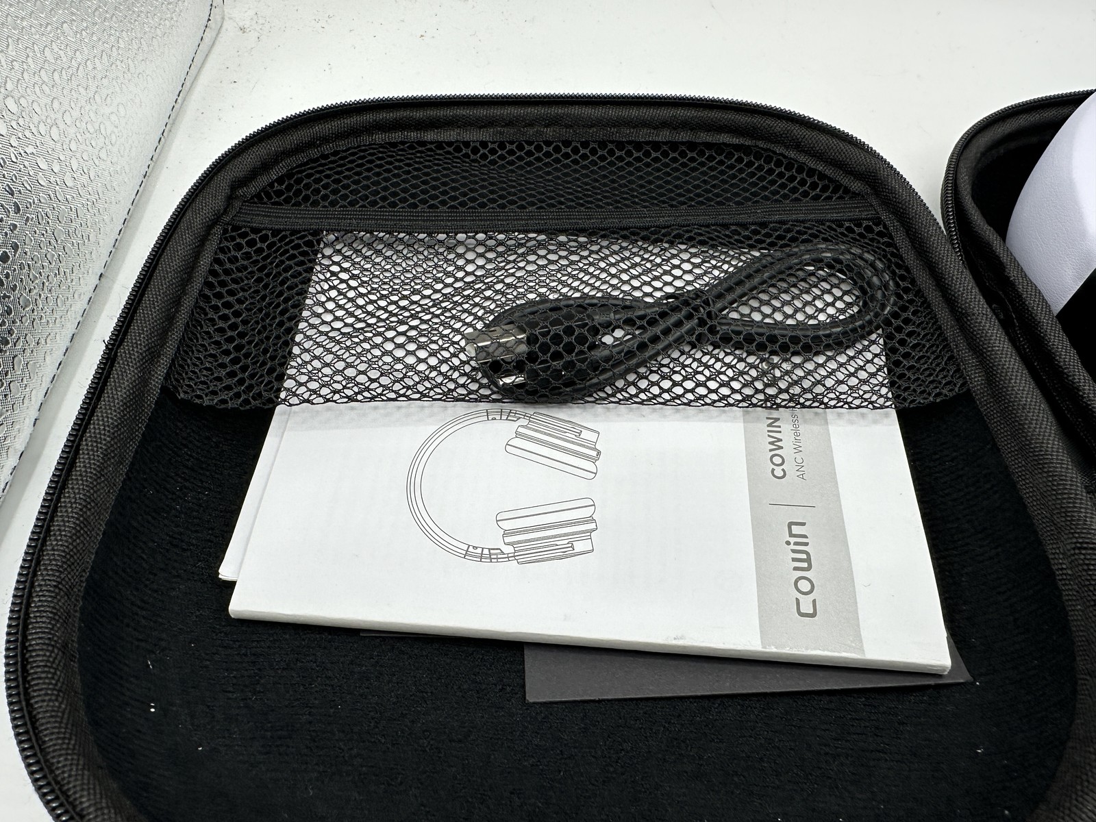 Cowin E7 Pro Wireless Active Noise Cancelling Headphones WHITE