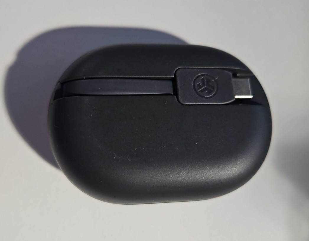 JLab Go Air Sport True Wireless Bluetooth Earbuds with Charging Case – Black