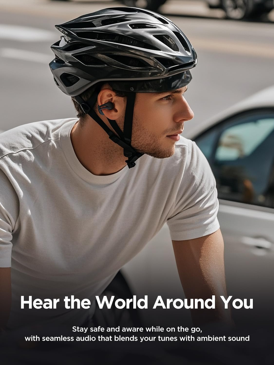 Open Ear Wireless Earbuds, Bluetooth 5.4 Ergonomic Clip on Bluetooth Earbuds wit