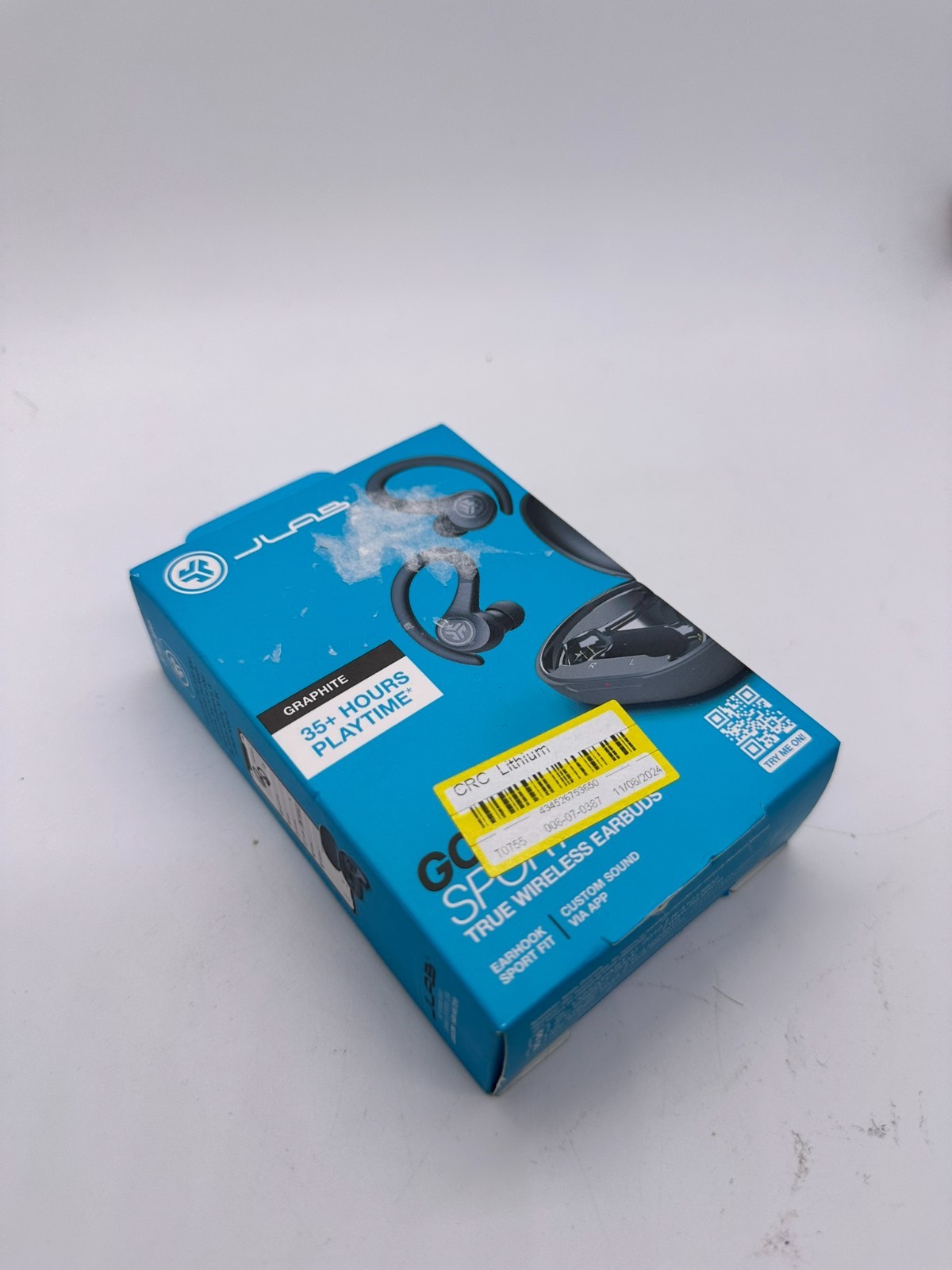 JLab Go Air Sport True Wireless Earbud – 35+ Hours Playtime USB C – Graphite