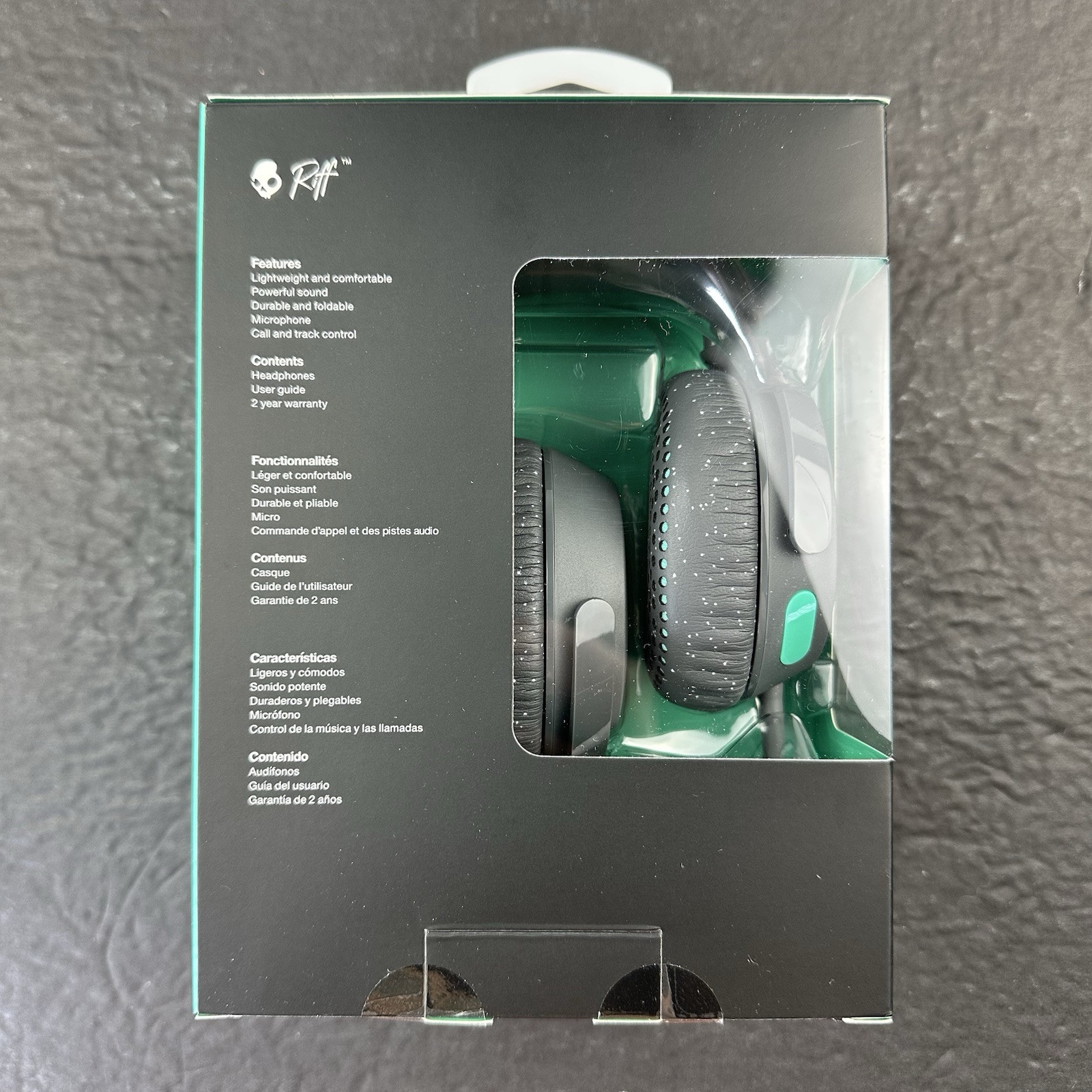 Skullcandy Riff On-Ear Headphones Wired Microphone S5PXY- Call and Track Control