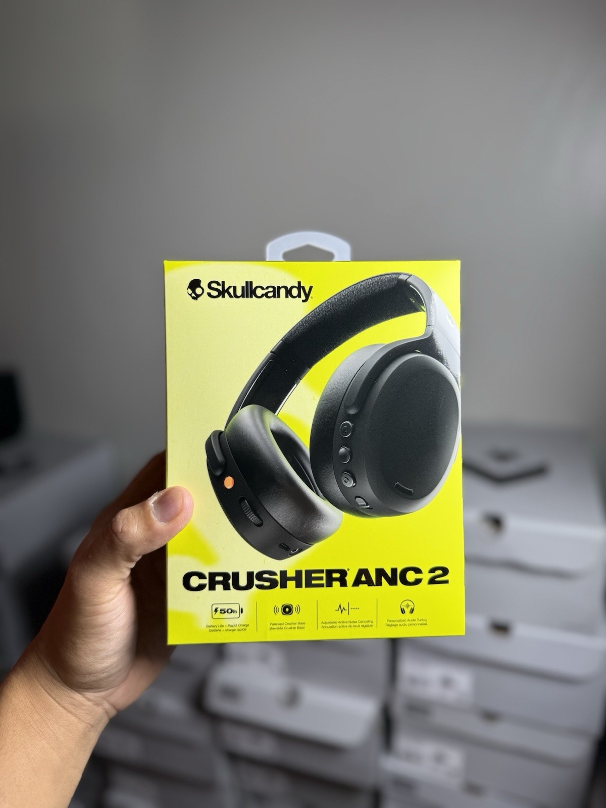 Skullcandy Crusher ANC 2 Noise Canceling Wireless Headphones Black FREE SHIPPING