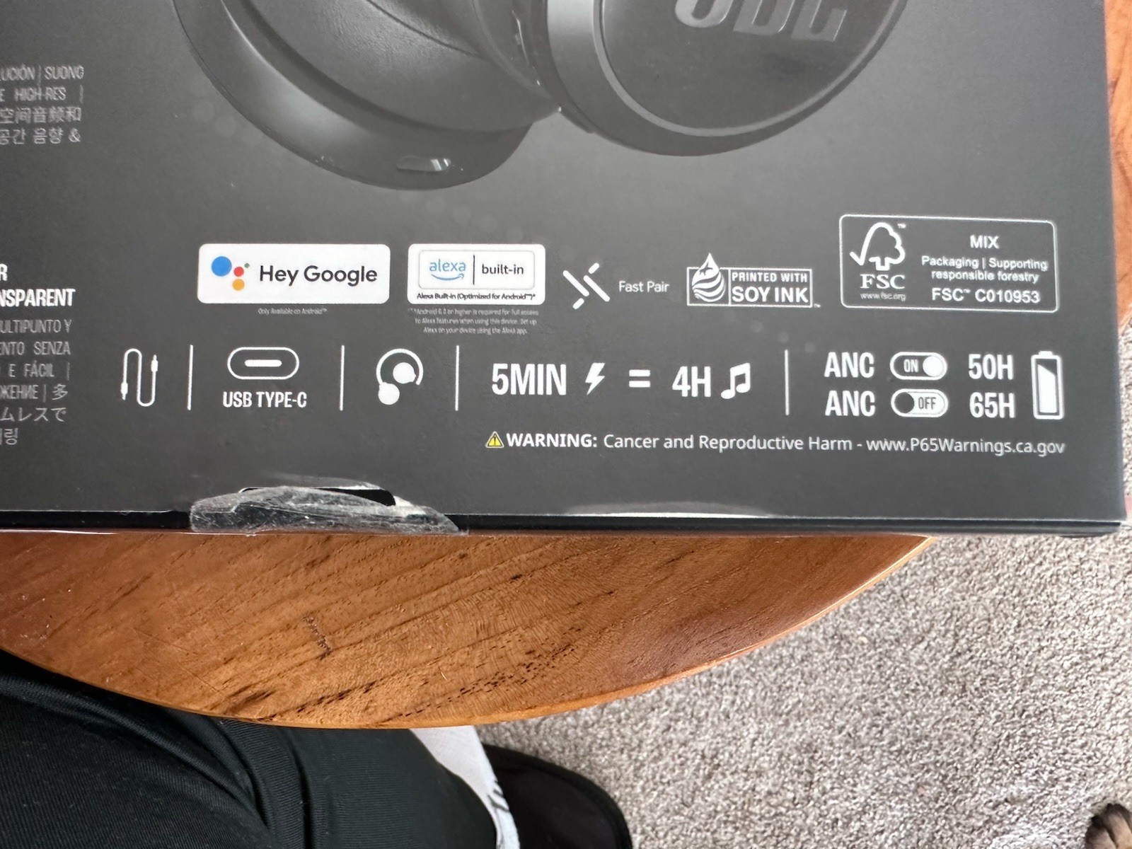 JBL Live 675NC Wireless On-Ear Headphones with Adaptive Noise Cancelling