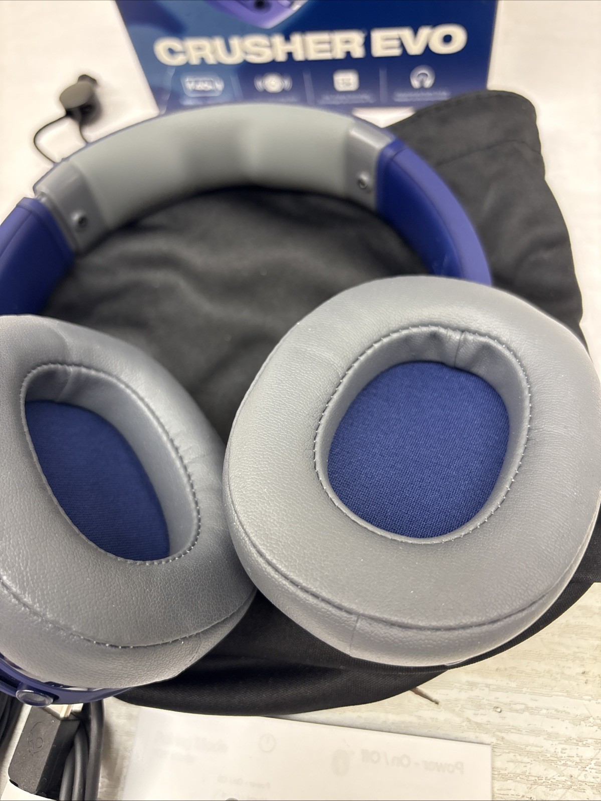 Skullcandy Crusher Evo Wireless Bluetooth Over Ear Headphones Midnight Blue A10