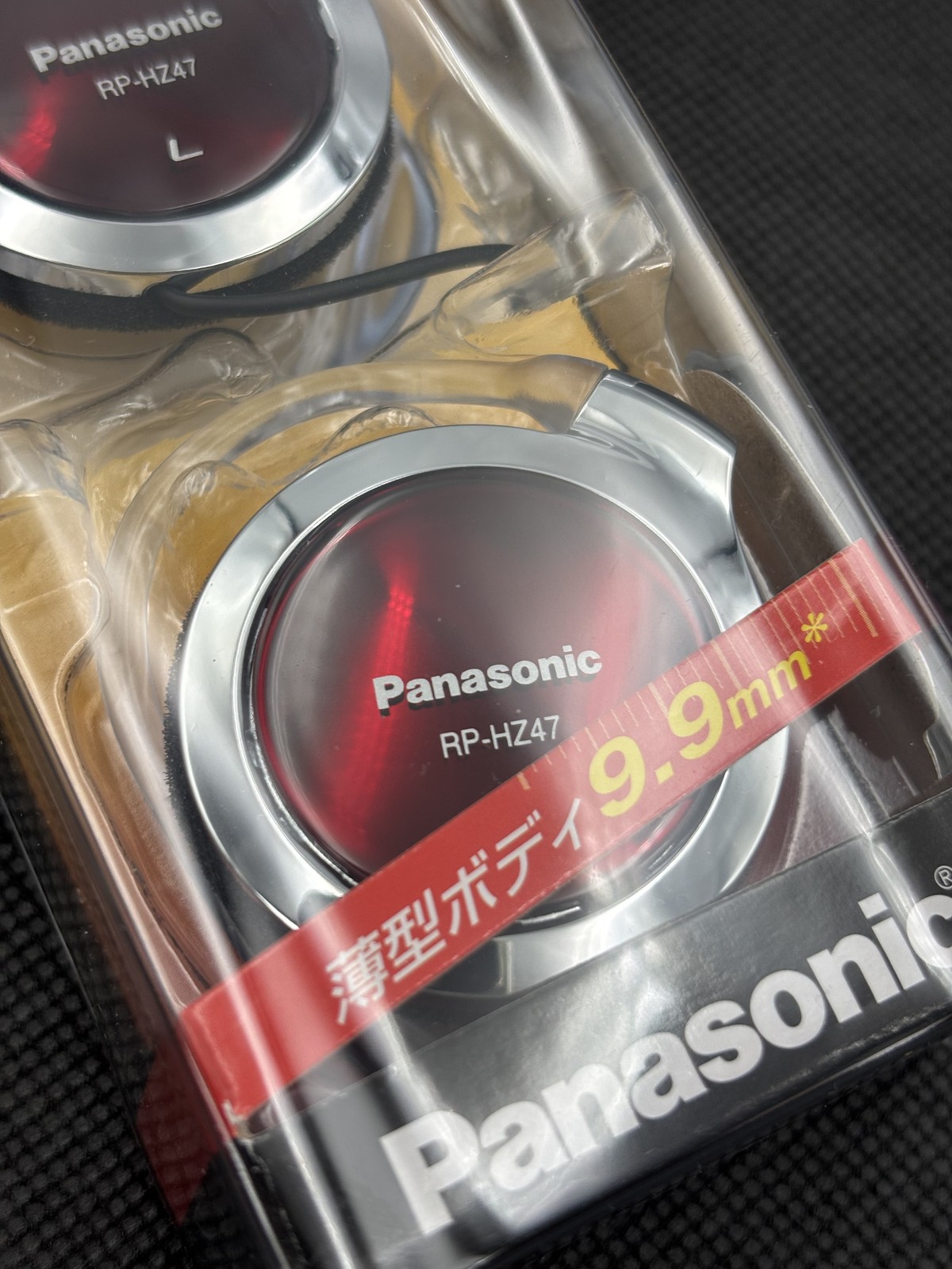 Panasonic Clip Earphone Headphone RP-HZ47-R 9.9mm Red NEW