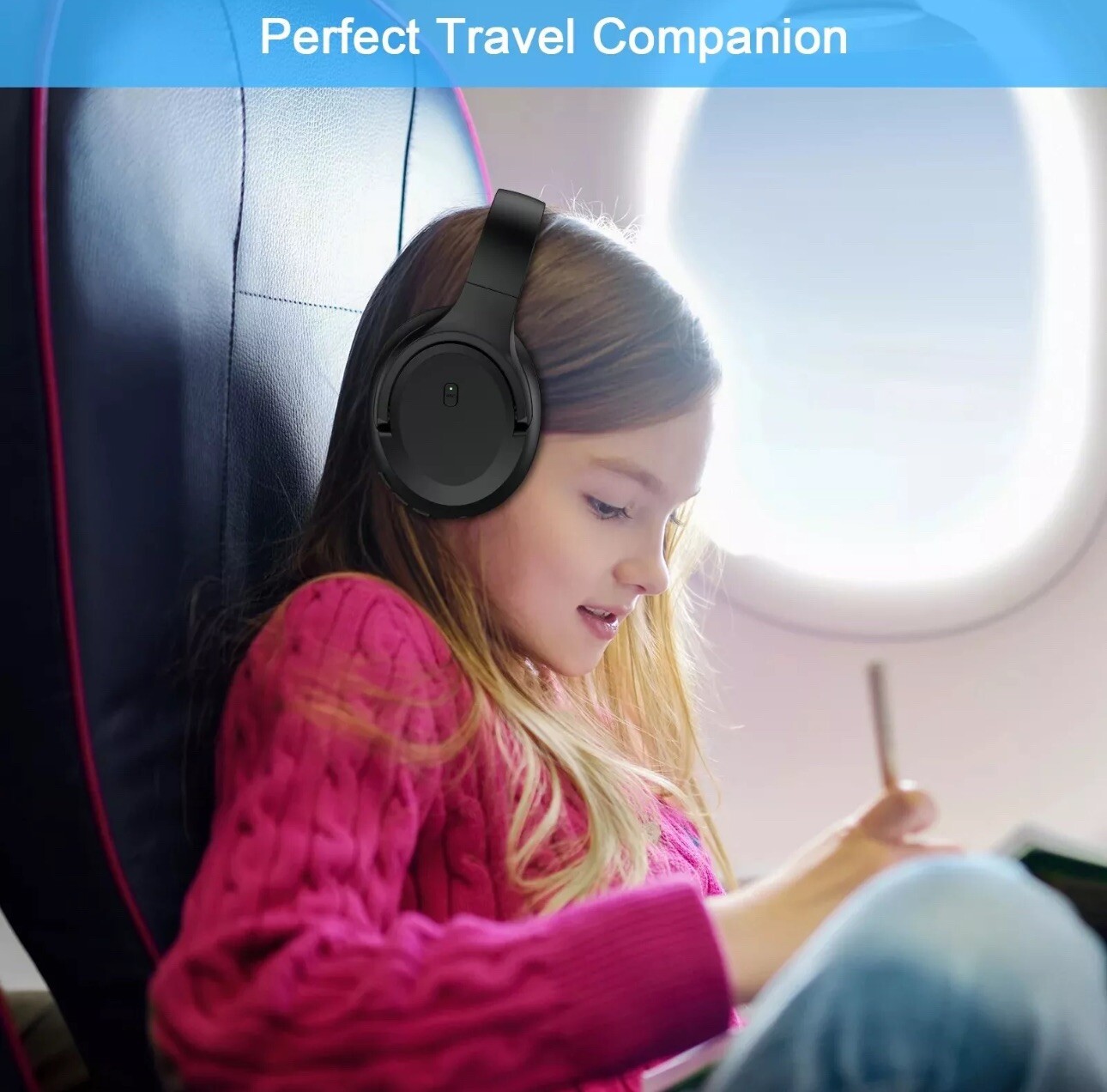 VILINICE Noise Reduction Headphones, Wireless Bluetooth Over Ear Headphones