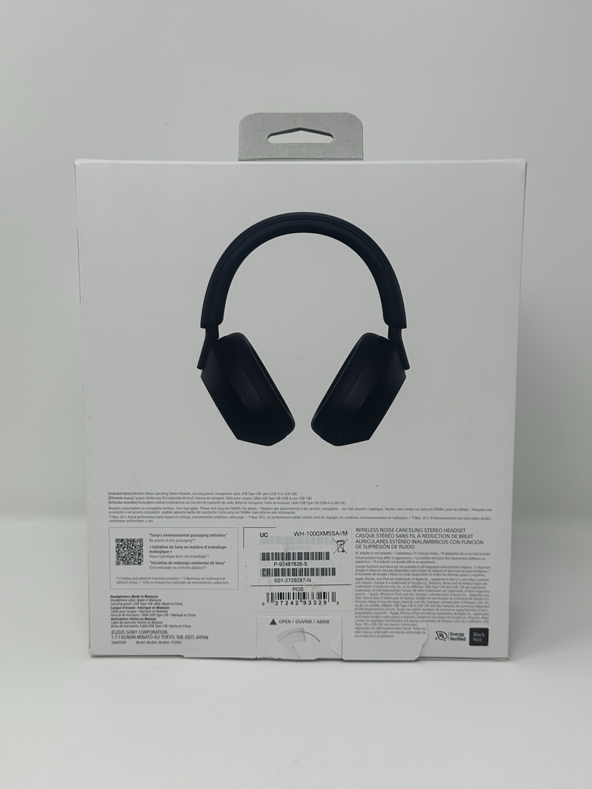 Sony WH-1000XM5 Wireless Noise Canceling Headphones Black Open Box Tested