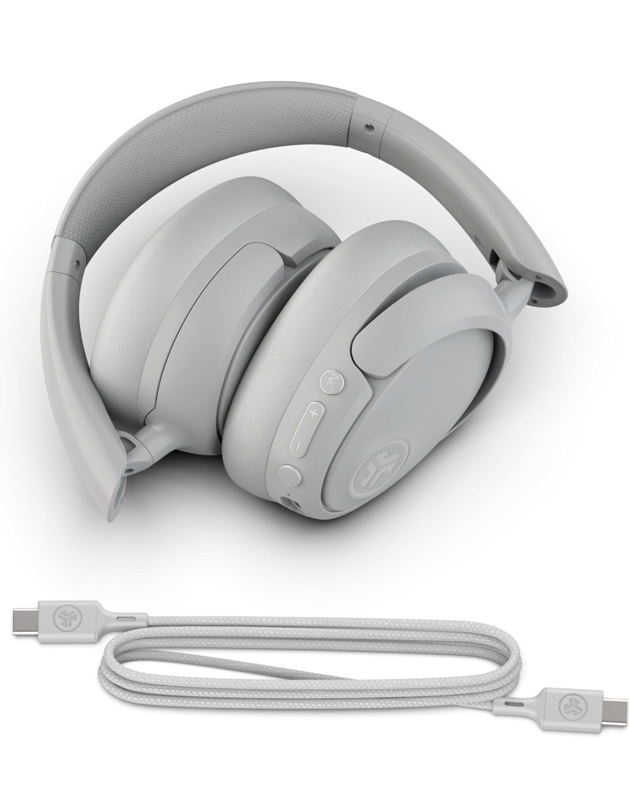 JLab JBuds Lux Active Noise Cancelling Bluetooth Headphones Cloud White