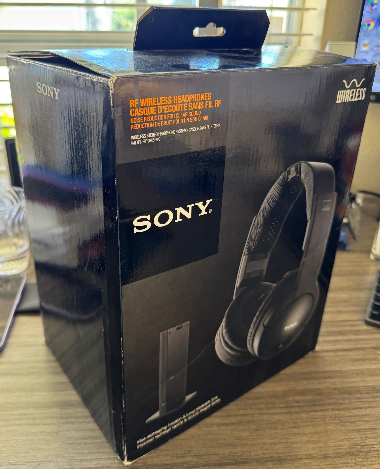 Sony MDRRF985RK Wireless Over-The-Ear Headphone | Black – NEW