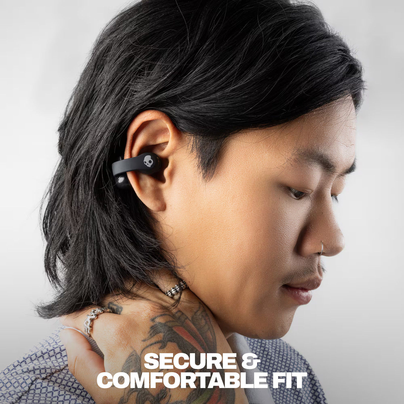 Skullcandy – Push 720 Open – Ear True Wireless Bluetooth Open Earbuds – Black