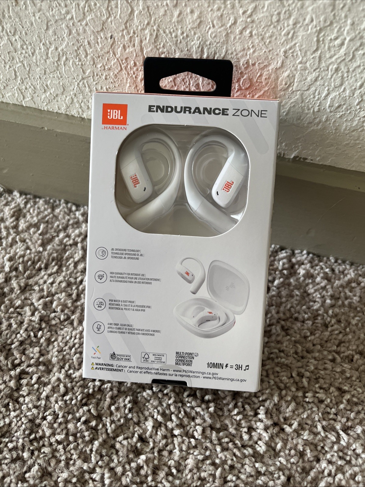 JBL ENDURANCE-ZONE-WHITE True Wireless Open-Ear Sport Headphones (2026)