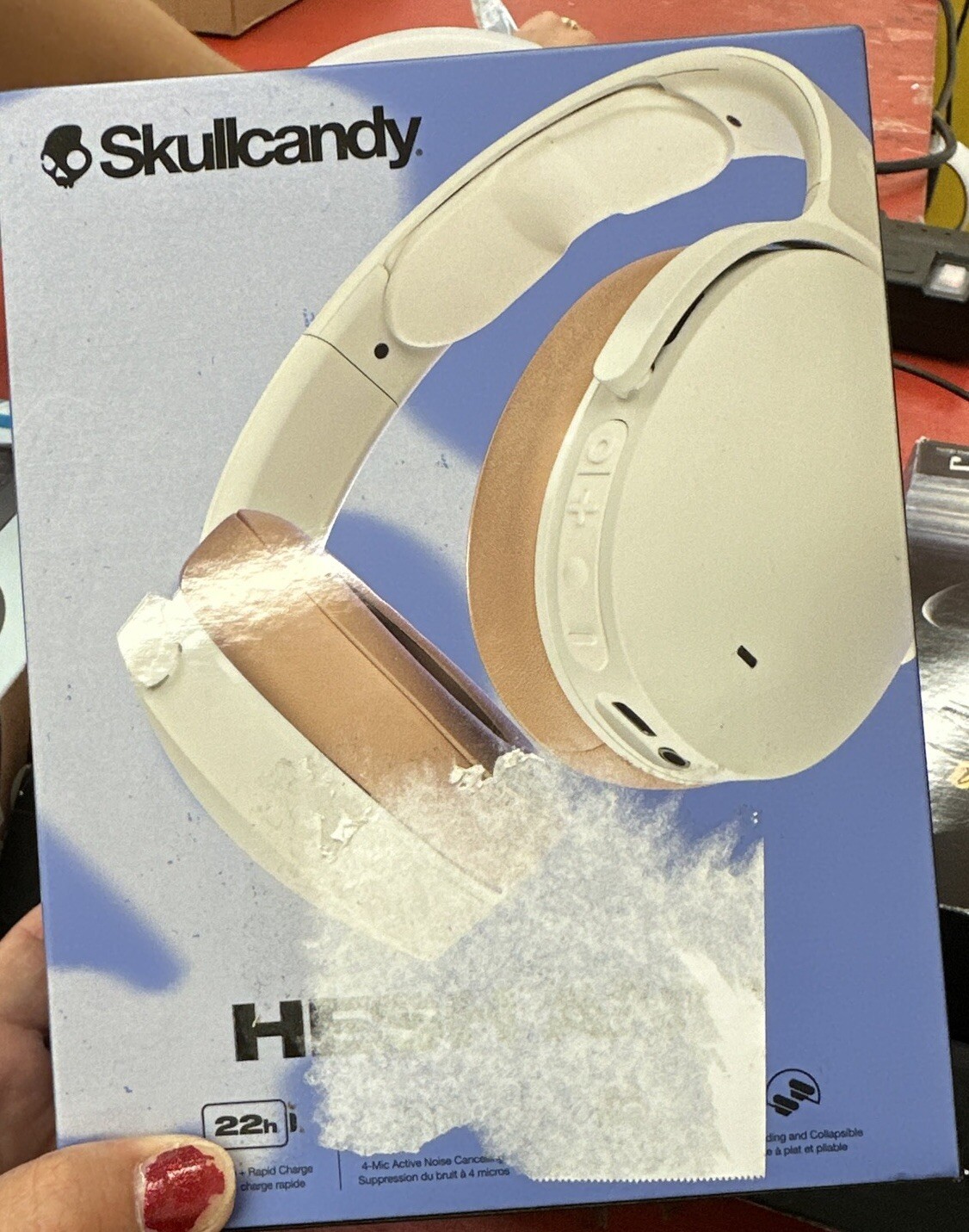Skullcandy Hesh ANC Wireless Noise Cancelling Over-Ear Headphone – Mod White