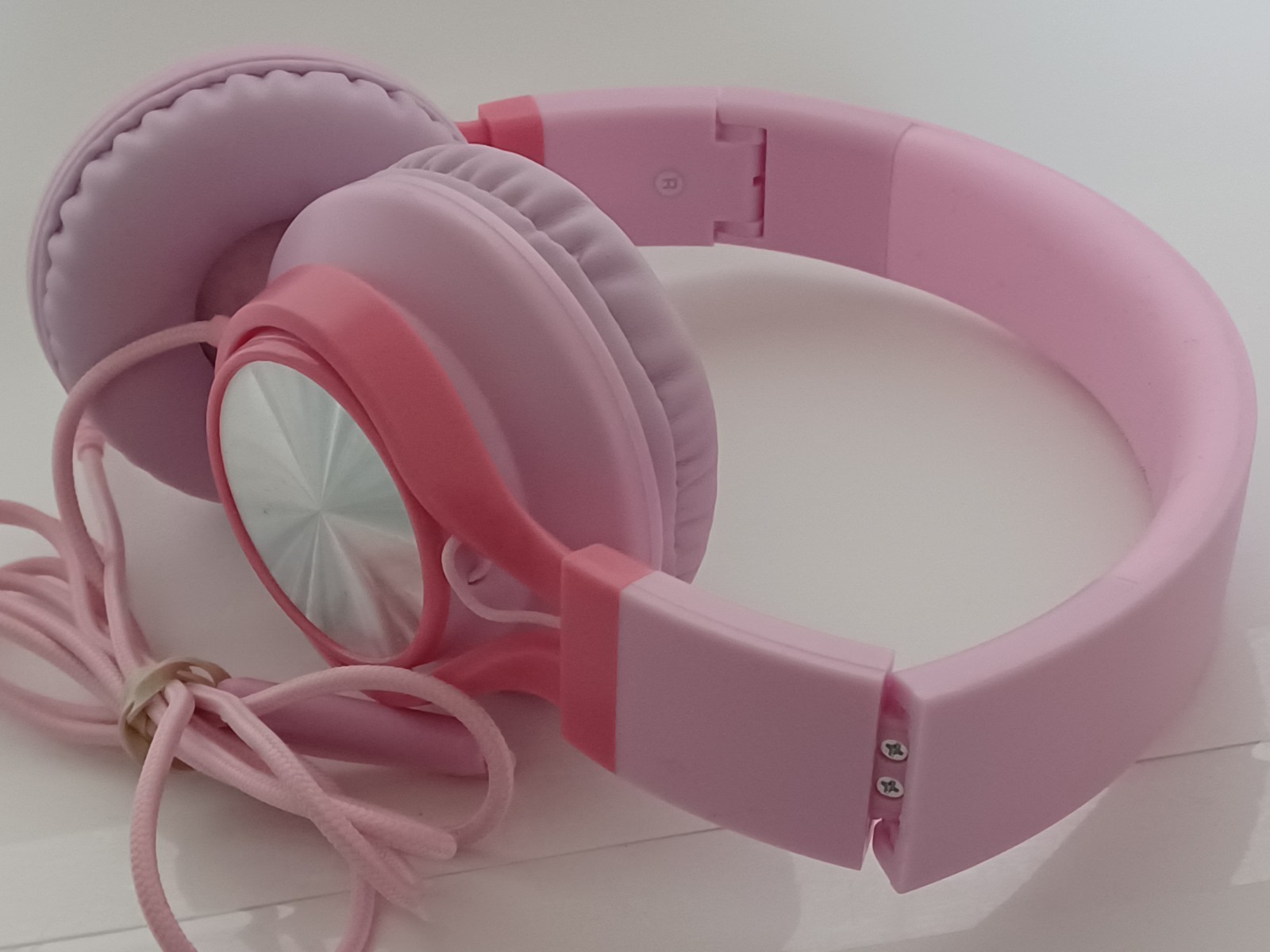AILIHEN C8 USB-C Headphones Wired – On-Ear Corded Headset with Microphone -PINK