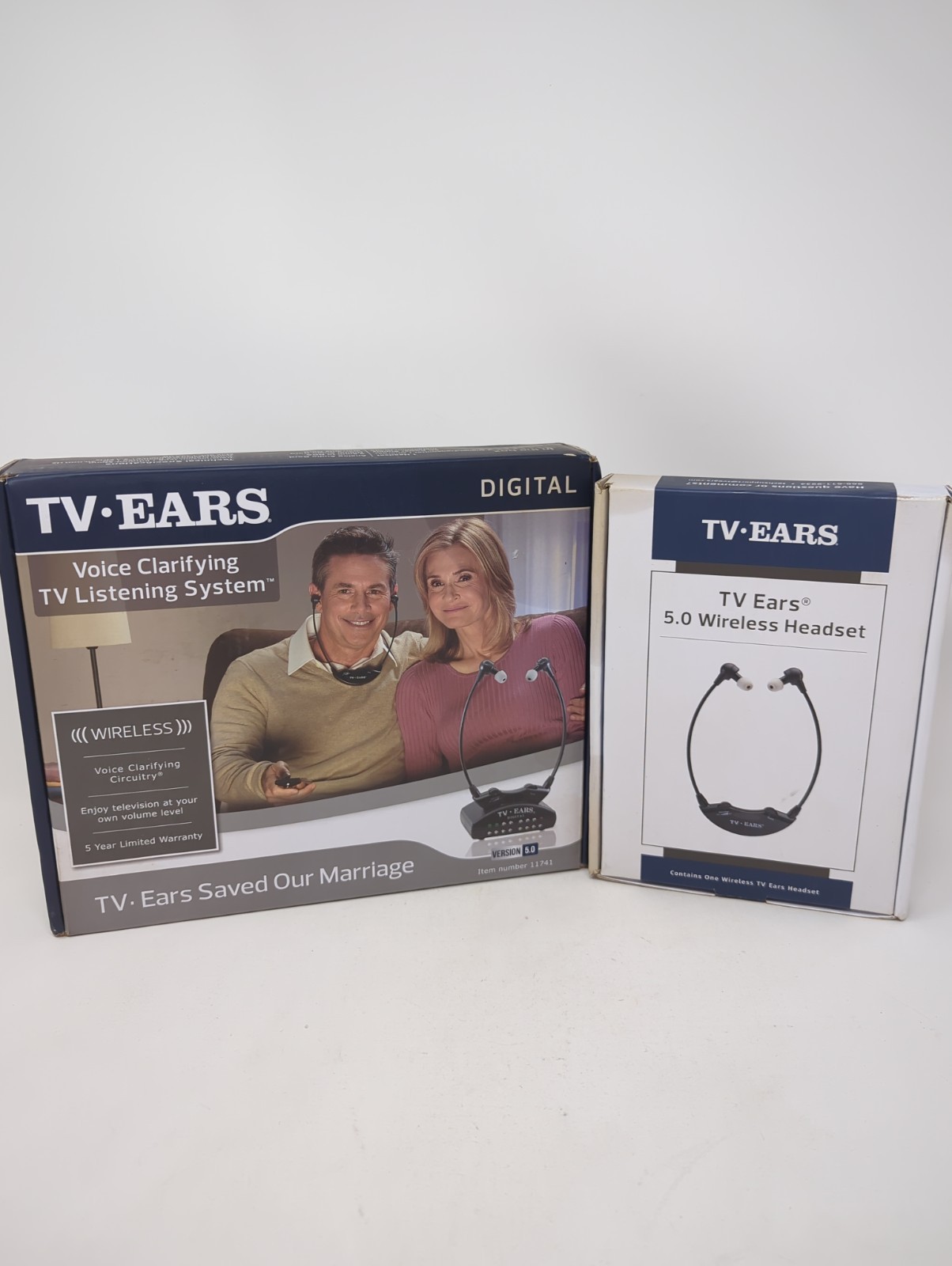 TV Ears Wireless Black Version 5.0 Item #11641 Voice Clarifying Listening