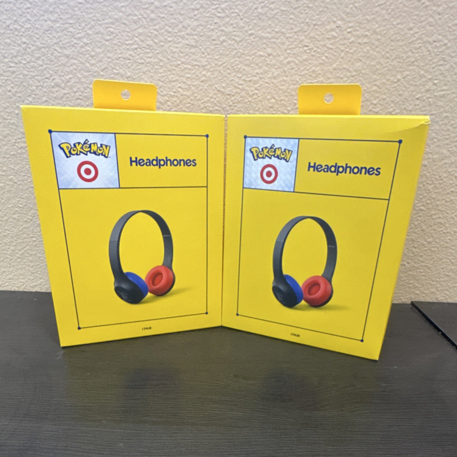 Pokémon x Target Bluetooth Headphones Black Blue Red Headband 3.5mm Jack qty 2