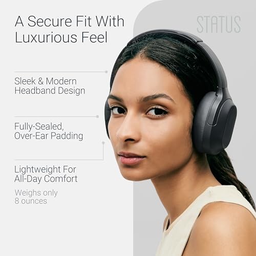 STATUS Core ANC Audio Wireless Headphones Bluetooth Cave Black STA-2001