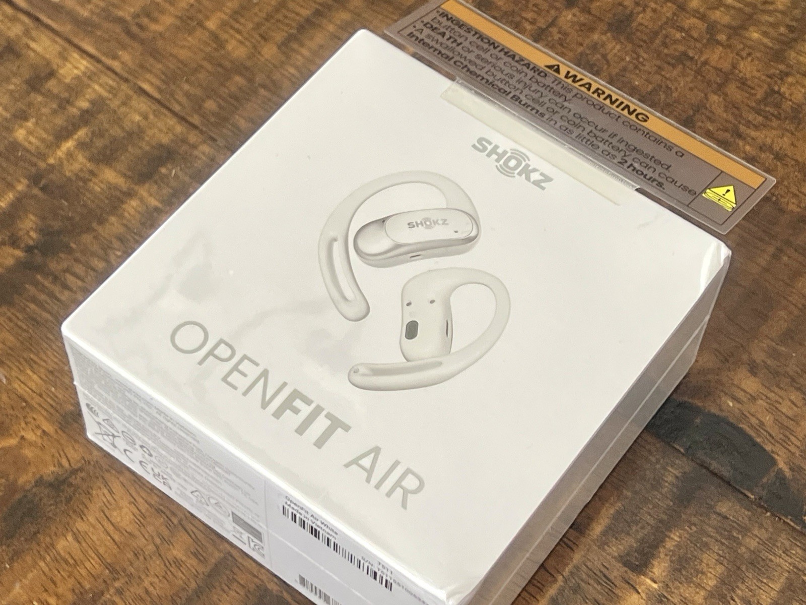Shokz OpenFit Air True Wireless Open-Ear Earbuds White New Sealed