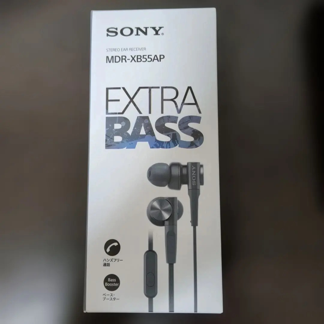 Sony MDR-XB55AP Black Extra Bass Wired In-Ear Earbuds with Mic Remote