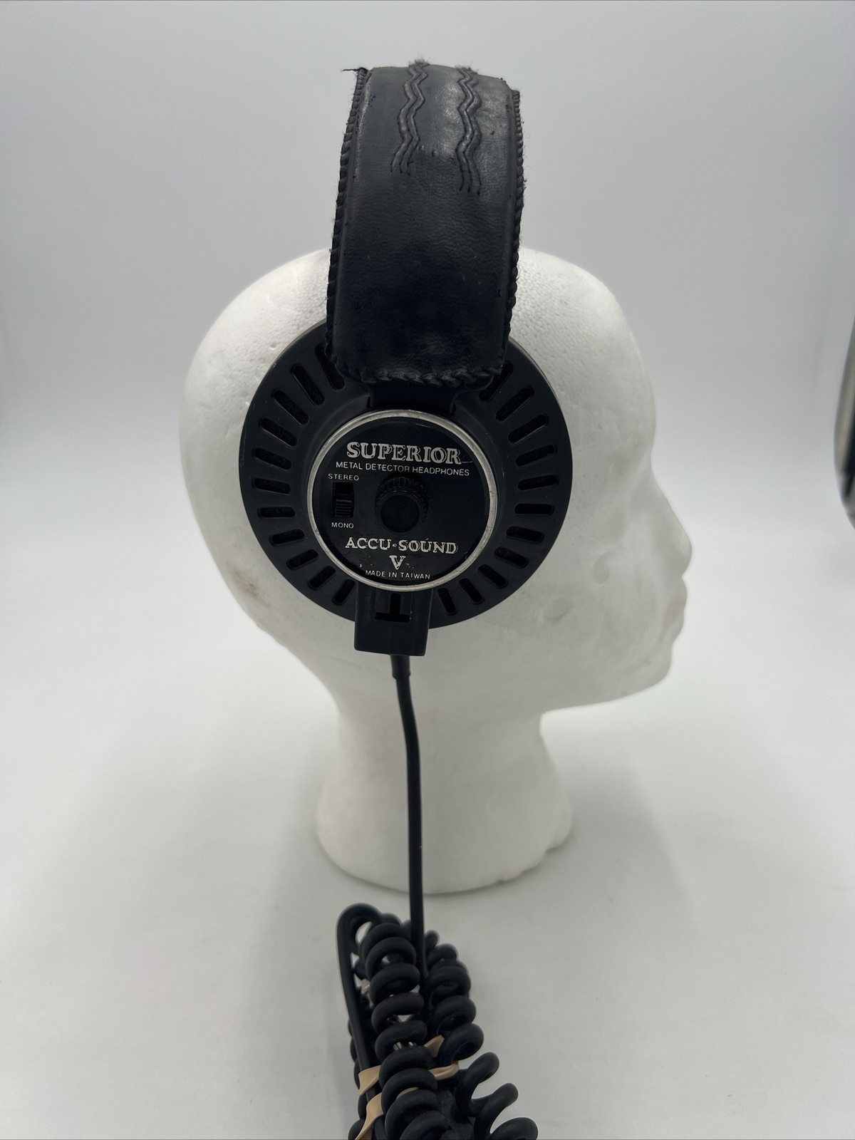 Superior Accu-Sound V Metal Detector Headphones Tested Works Taiwan